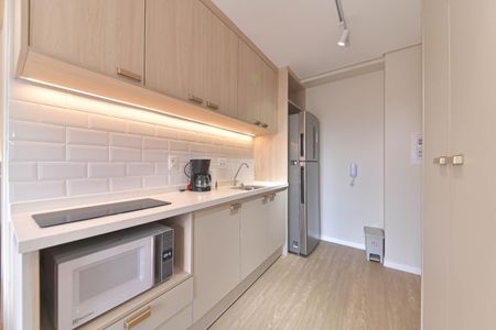 Cozinha de kitnet/studio para alugar com 1 quarto, 30m² em Jardim das Acacias, São Paulo