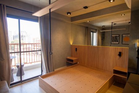 Sala / Quarto - Studio de kitnet/studio para alugar com 1 quarto, 25m² em Jardim das Acacias, São Paulo