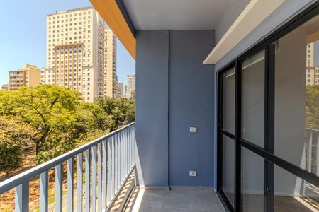 Varanda de kitnet/studio para alugar com 1 quarto, 33m² em República, São Paulo