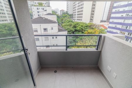 Varanda de kitnet/studio para alugar com 1 quarto, 25m² em Perdizes, São Paulo