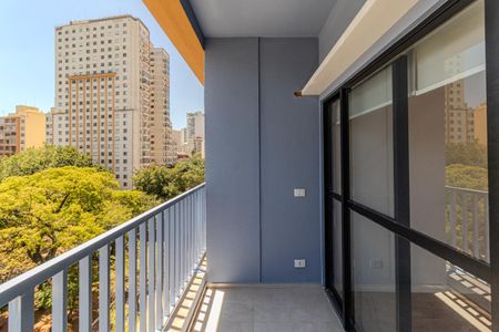 Varanda de kitnet/studio para alugar com 1 quarto, 33m² em República, São Paulo
