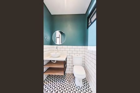 Banheiro Social de kitnet/studio para alugar com 1 quarto, 32m² em Parque das Universidades, Campinas