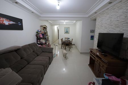 Sala de apartamento à venda com 3 quartos, 100m² em Vila Alzira, Santo André