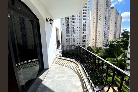Varanda da Sala de apartamento para alugar com 4 quartos, 521m² em Vila Andrade, São Paulo