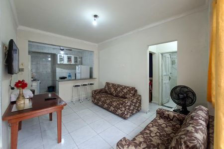 Sala de apartamento para alugar com 1 quarto, 30m² em Guilhermina, Praia Grande