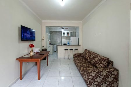 Sala de apartamento para alugar com 1 quarto, 30m² em Guilhermina, Praia Grande