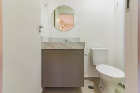 Banheiro da Suíte de apartamento para alugar com 1 quarto, 25m² em Vila Butantã, São Paulo