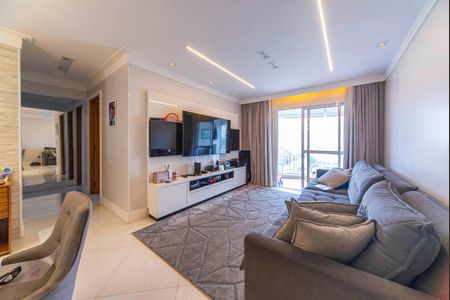 Sala de apartamento à venda com 3 quartos, 85m² em Vila Valparaíso, Santo André