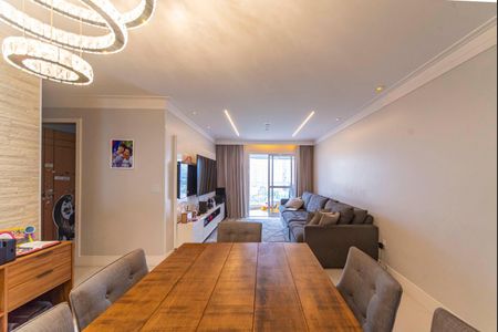 Sala de apartamento à venda com 3 quartos, 85m² em Vila Valparaíso, Santo André