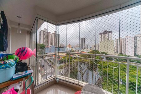 Varanda da Sala de apartamento à venda com 3 quartos, 85m² em Vila Valparaíso, Santo André