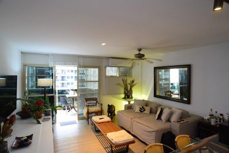 Sala de apartamento para alugar com 1 quarto, 65m² em Barra da Tijuca, Rio de Janeiro