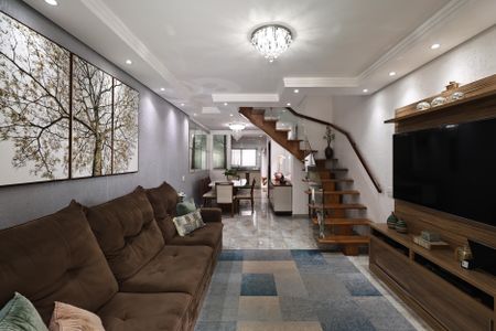 Sala de casa à venda com 3 quartos, 140m² em Parque Sao Vicente, Santo André