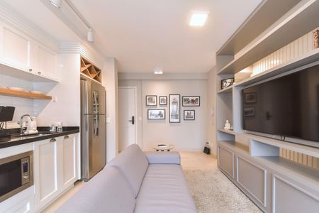 Sala de apartamento à venda com 1 quarto, 40m² em Santo Amaro, São Paulo