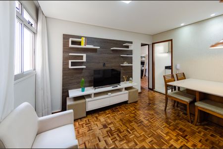 Sala de apartamento à venda com 2 quartos, 50m² em Estoril, Belo Horizonte