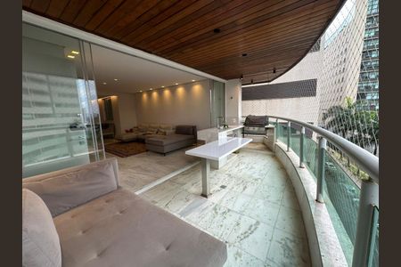 Varanda gourmet de apartamento à venda com 4 quartos, 162m² em Vale do Sereno, Nova Lima