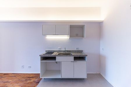 Studio para alugar com 33m², 1 quarto e sem vaga Studio para alugar com 33m², 1 quarto e sem vagaCozinha
