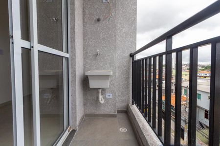 Varanda do Studio de kitnet/studio para alugar com 1 quarto, 27m² em Vila Carrão, São Paulo