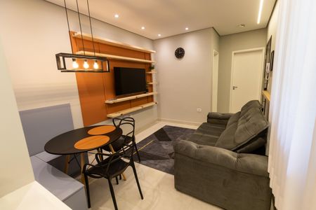Sala de apartamento à venda com 1 quarto, 34m² em Vila Regente Feijó, São Paulo