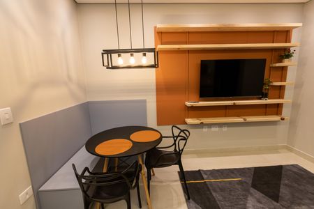 Sala de apartamento à venda com 1 quarto, 34m² em Vila Regente Feijó, São Paulo