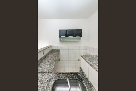 Cozinha de apartamento para alugar com 1 quarto, 24m² em Caiçaras, Belo Horizonte