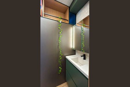 Studio para alugar com 21m², 1 quarto e 1 vaga Studio para alugar com 21m², 1 quarto e 1 vagaBanheiro