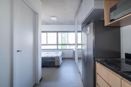 Cozinha de kitnet/studio para alugar com 1 quarto, 18m² em Santo Amaro, São Paulo