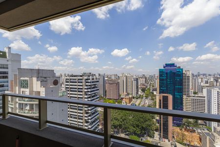 Studio para alugar com 30m², 1 quarto e sem vagaVaranda