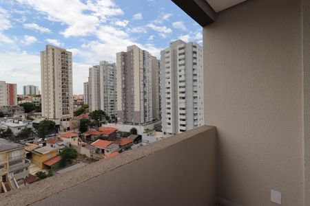 Varanda da Sala de apartamento à venda com 2 quartos, 55m² em Parque das Nações, Santo André