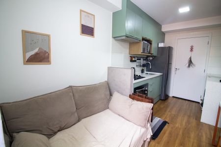 Sala de apartamento para alugar com 1 quarto, 29m² em Jardim Caravelas, São Paulo