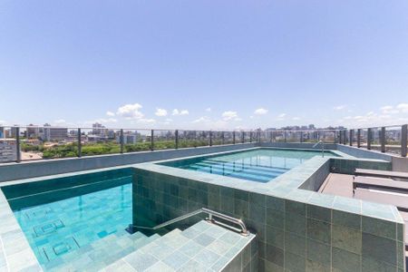 Área comum - Piscina de kitnet/studio para alugar com 1 quarto, 29m² em Farroupilha, Porto Alegre