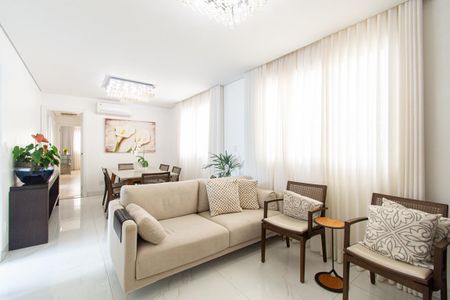 Sala de apartamento à venda com 3 quartos, 119m² em Sion, Belo Horizonte