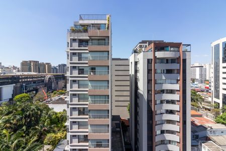 Vista da Varanda de kitnet/studio à venda com 1 quarto, 22m² em Indianópolis, São Paulo
