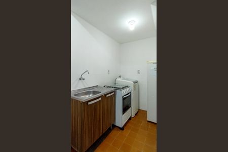 Cozinha de kitnet/studio para alugar com 1 quarto, 27m² em Cidade Baixa, Porto Alegre