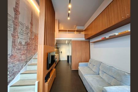 Sala de apartamento para alugar com 1 quarto, 36m² em Indianópolis, São Paulo