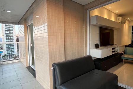 Varanda da Sala de apartamento para alugar com 3 quartos, 110m² em Embaré, Santos