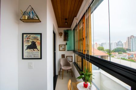 Varanda da sala/quarto 1 de apartamento à venda com 2 quartos, 50m² em Vila Floresta, Santo André