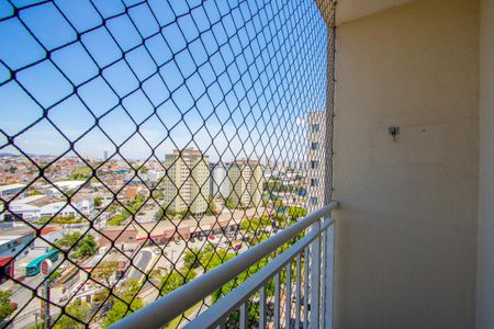 Varanda da sala de apartamento à venda com 3 quartos, 54m² em Vila Homero Thon, Santo André