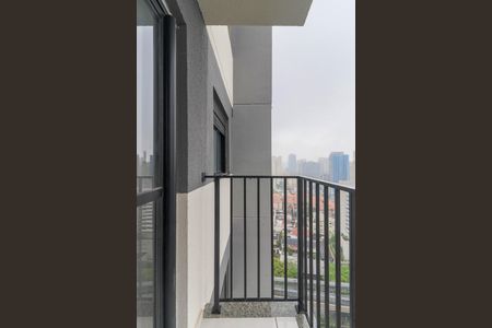 Varanda da Sala de apartamento para alugar com 1 quarto, 27m² em Campo Belo, São Paulo