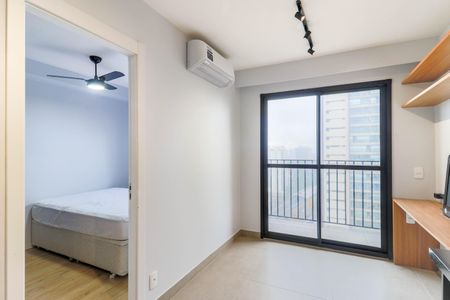 Sala de apartamento para alugar com 1 quarto, 27m² em Campo Belo, São Paulo
