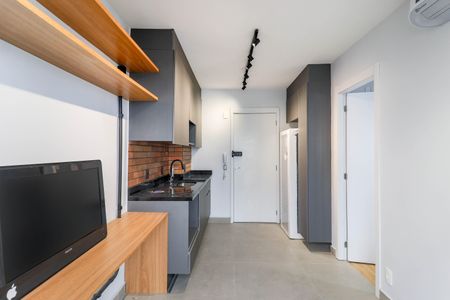 Sala de apartamento para alugar com 1 quarto, 27m² em Campo Belo, São Paulo