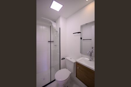 Banheiro  de apartamento para alugar com 1 quarto, 18m² em Vila Santo Estefano, São Paulo