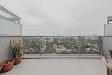 Varanda de kitnet/studio para alugar com 1 quarto, 40m² em Pinheiros, São Paulo