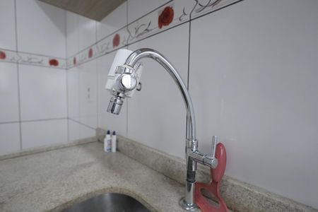 Cozinha de apartamento para alugar com 2 quartos, 45m² em Parque Sao Vicente, Santo André
