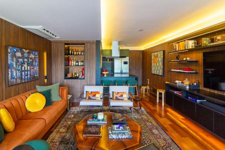 Sala de apartamento para alugar com 1 quarto, 64m² em Vila Cordeiro, São Paulo