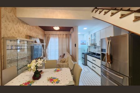 Sala de apartamento para alugar com 1 quarto, 85m² em Gonzaga, Santos