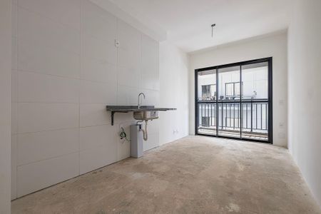 Sala/Cozinha de apartamento à venda com 1 quarto, 29m² em Pinheiros, São Paulo