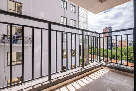 Sala/Cozinha - Varanda de apartamento à venda com 1 quarto, 29m² em Pinheiros, São Paulo