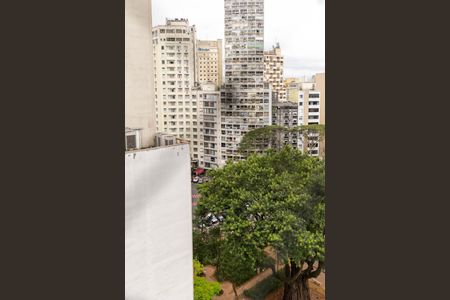 Vista da Sala de apartamento à venda com 2 quartos, 34m² em República, São Paulo