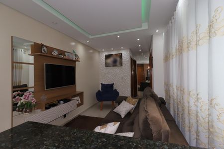 Sala de apartamento à venda com 2 quartos, 90m² em Parque Bandeirante, Santo André