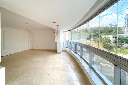 Varanda da Sala de apartamento à venda com 3 quartos, 104m² em Vila da Serra, Nova Lima